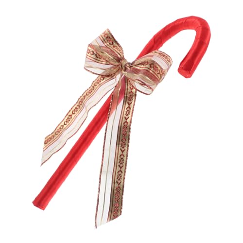 KOMBIUDA Weihnachtlicher Kostüm-gehstock mit Stilvoller Schleife Langlebige Dekoration für Karneval Foto-Requisite und Rollenspiel Roter Spazierstock für Festliche Partys KOMBIUDA Weihnachtlicher Kostüm-gehstock mit Stilvoller Schleife Langlebige Dekoration für Karneval Foto-Requisite und Rollenspiel Roter Spazierstock für Festliche Partys von KOMBIUDA