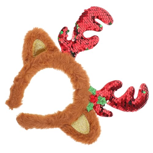 KOMBIUDA Weihnachtliches Rentier-geweih Haarreif Weiches Flexibles Material Verstellbar Verspieltes Design für Familienfeiern Büro-partys und Festliche Kostümierungen KOMBIUDA Weihnachtliches Rentier-geweih Haarreif Weiches Flexibles Material Verstellbar Verspieltes Design für Familienfeiern Büro-partys und Festliche Kostümierungen von KOMBIUDA