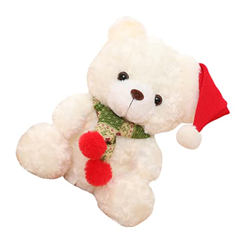KOMBIUDA Weihnachtsbär Weihnachts Figuren weihnachtsfigur Weihnachtsaccessoire Kinderpuppe aus Baumwolle Weihnachtsmannpuppen Festival-Plüschbär Weihnachtspuppengeschenk PP Baumwolle Weiß KOMBIUDA Weihnachtsbär Weihnachts Figuren weihnachtsfigur Weihnachtsaccessoire Kinderpuppe aus Baumwolle Weihnachtsmannpuppen Festival-Plüschbär Weihnachtspuppengeschenk PP Baumwolle Weiß von KOMBIUDA