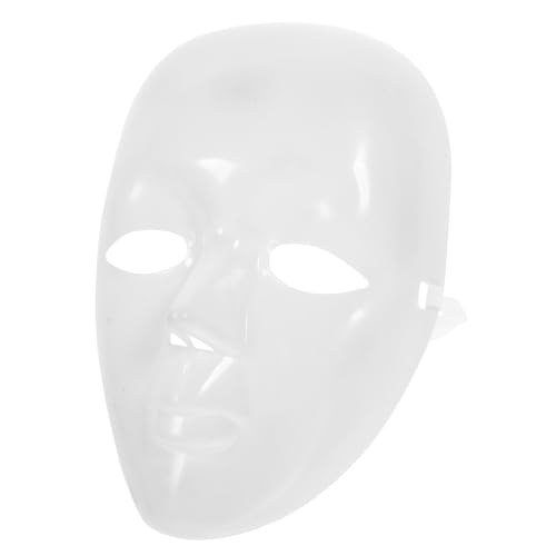 KOMBIUDA Weiße Unbemalte Maske zum Bemalen DIY Maskerade Maske für Karneval Cosplay Party Zubehör Handbemalte Gesichtsmaske von KOMBIUDA