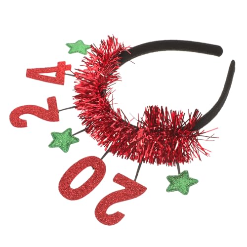 KOMBIUDA Year Party Stirnband Rotes Zahlen-design Robust Komfortabel Damen Herren Kopfschmuck Für Erwachsene Festliche Haarband KOMBIUDA Year Party Stirnband Rotes Zahlen-design Robust Komfortabel Damen Herren Kopfschmuck Für Erwachsene Festliche Haarband von KOMBIUDA
