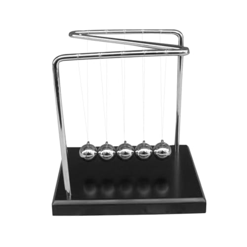 KOMBIUDA Z förmiges Newton Spiel aus Massivem Holz Kinetisches Schreibtischspielzeug mit Stoßball Dekoratives Schaukelspiel für Büro und Zuhause Geschenkidee für Freunde und Familie von KOMBIUDA
