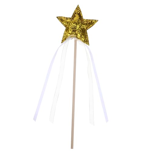 KOMBIUDA Zauberstab seidenband Ribbon karnevalskleidung Kleider Ball wischtelgeschenk Kollektor Bausatz Dekorationen Stern funkeln Feenstöcke für Mädchen dekorativer Feenstab Stoff Golden KOMBIUDA Zauberstab seidenband Ribbon karnevalskleidung Kleider Ball wischtelgeschenk Kollektor Bausatz Dekorationen Stern funkeln Feenstöcke für Mädchen dekorativer Feenstab Stoff Golden von KOMBIUDA