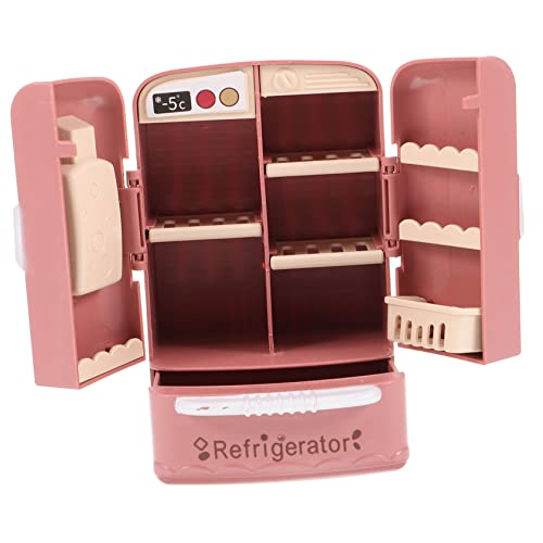 KOMBIUDA Zweitüriger Kühlschrank Küchenminiaturen Miniatur-Dinge 1/12 Puppenhausminiatur Mini-Ornamente Zum Basteln Miniatur-kühlschrankspielzeug Minikühlschrank Zum Basteln Abs Chocolate von KOMBIUDA