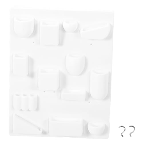 KOMBIUDA dekoratives Miniaturregal Puppenhauswesen Mini-Puppenhausmöbel Miniaturen bescherung Weihnachten weinachts Puppe Miniaturmöbel Desktop-Mini-Hausdekoration Plastik Weiß von KOMBIUDA