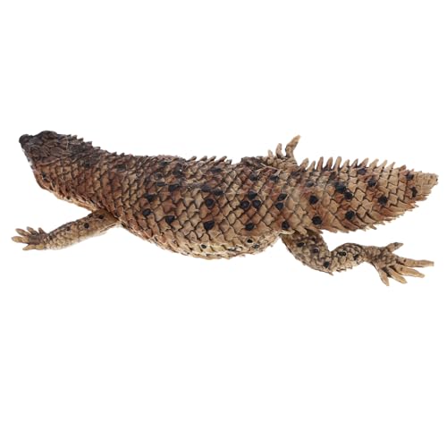 KOMBIUDA kleine Eidechsenstatue Animal-Design raumdeko Echsenfigur Tierisches Design Simulations-Echsenmodell kleine Eidechsendekoration lebensechtes Simulationstiermodell Plastik von KOMBIUDA