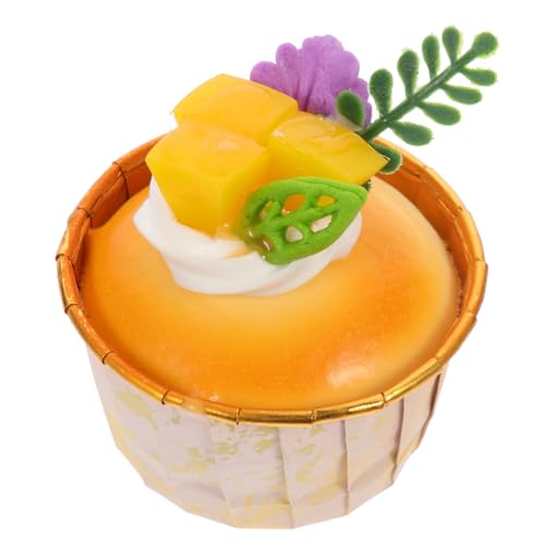 KOMBIUDA künstlicher Kuchen Hochzeit Oh Party geformt schaufensterpuppe maneküre- Set mini süssigkeiten tortendeko Einschulung Fruit Cake Shop-Zubehör zuverlässiger Kuchen PVC von KOMBIUDA