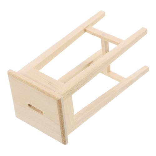 KOMBIUDA 1stück Miniatur Hocker Für Holzmöbel Deko Für Kinderzimmer Geburtstagsgeschenk Kreative Spielideen Detailreiche Miniaturmöbel Für Wohnraumgestaltung von KOMBIUDA