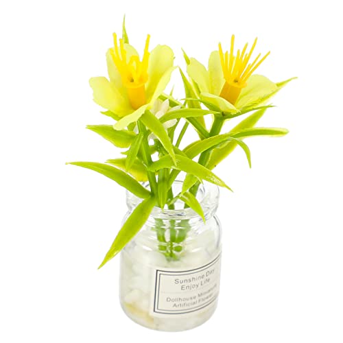 KOMBIUDA simulierte Topfverzierung künstlich Pflanzen klein kunstpflanze Miniatur -Topfpflanze Mini-Heimschmuck Gartenlandschaftsgestaltung Ornament Miniatur Bonsai Plastik von KOMBIUDA