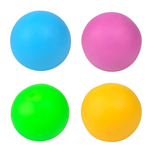 KOMUNJ 4 Stück Stress Balls, Anti Stress Ball Squeeze Ball Stressball Farbwechsel Stressabbau Spielzeug, Massagebälle Handtrainer, Wurfball Spielzeug für Kinder und Erwachsene von KOMUNJ