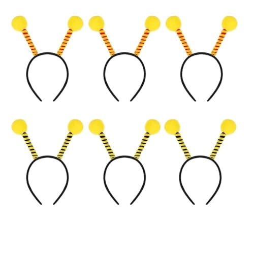 KOMUNJ 6 Stück Tier-Stirnbänder, Bienen-Styling, Haarband, Tier-Cartoon-Haarreifen,kostüm-zubehör Für Halloween-party KOMUNJ 6 Stück Tier-Stirnbänder, Bienen-Styling, Haarband, Tier-Cartoon-Haarreifen,kostüm-zubehör Für Halloween-party von KOMUNJ
