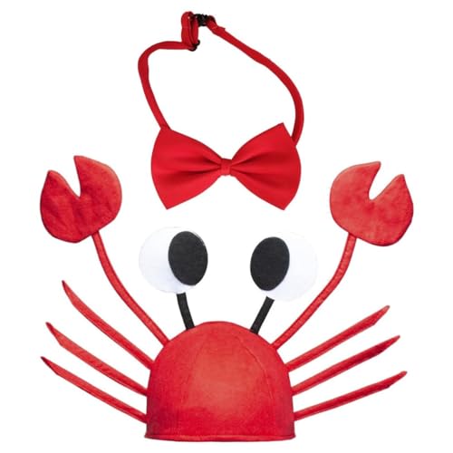 KOMUNJ Verstellbares Kostüm Zubehör Lustige Mütze mit Fliege, für Cosplay Kinder Halloween Weihnachten Ostern Party Dekoration Kostümzubehör von KOMUNJ