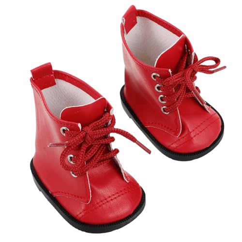 KONTONTY 1 Paar Puppenstiefel Für 45,7 cm Puppen Modische Miniatur-Schuhe Aus Pu-Leder Puppen-anziehzubehör Accessoires Für Puppenkleidung KONTONTY 1 Paar Puppenstiefel Für 45,7 cm Puppen Modische Miniatur-Schuhe Aus Pu-Leder Puppen-anziehzubehör Accessoires Für Puppenkleidung von KONTONTY