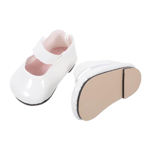 KONTONTY 1 Paar Mini Puppen Anziehschuhe Aus Leder Puppenhaus Zubehör Dekoration Kinderspielzeug Puppenschuhe Simulationsschuhe Dekore Exquisite Mini Schuhe Mädchenpuppe von KONTONTY