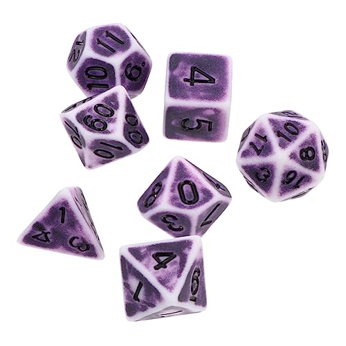 KONTONTY Retro Mehrseitige Würfel Vintage Würfel Set 7 Stück Brettspiel Würfel für Partys Spiel Requisiten und Events KONTONTY Retro Mehrseitige Würfel Vintage Würfel Set 7 Stück Brettspiel Würfel für Partys Spiel Requisiten und Events von KONTONTY