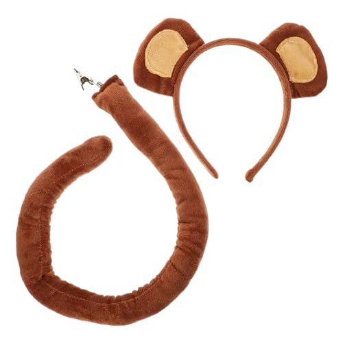 KONTONTY Cosplay-affenkostüm-set Tierohr-stirnband Und -requisite Für Jungen Und Mädchen Party-anzug Halloween-kostüm Bühnenauftritt KONTONTY Cosplay-affenkostüm-set Tierohr-stirnband Und -requisite Für Jungen Und Mädchen Party-anzug Halloween-kostüm Bühnenauftritt von KONTONTY