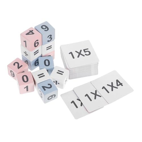 KONTONTY 1 Satz Algorithmus Bausteine Division Flash-Karten Multiplikationsspiel Balance Counting Mathe Toy Arithmetisches Brettspiel Arithmetikspielzeug Multiplikationsbrettspiel Holz von KONTONTY