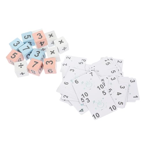 KONTONTY 1 Satz Arithmetische Blöcke Mathe- Für Eltern Intellektuelles Mathe- Intellektuelles Mathematisches Interaktives Mathe-spielspielzeug Holz von KONTONTY