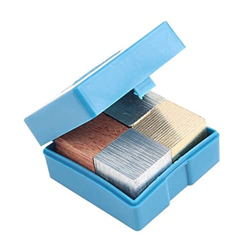 KONTONTY 1 Satz Ausrüstung Für Materialdichte Markieren Rätsel Messgerät Schwerkraft Briefbeschwerer Wissenschaftlich Bausätze Konturlehre Bausatz Kupfer-Eisen-Aluminium-holzblock von KONTONTY