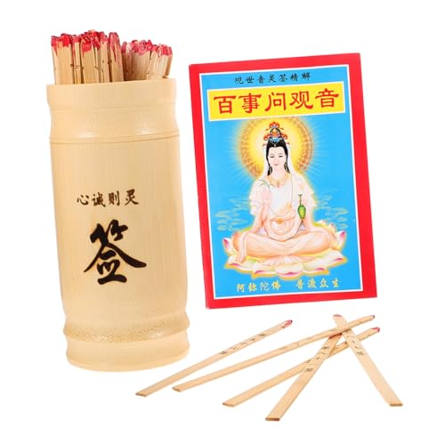 KONTONTY Buddhistische Wahrsagerei Spiel Bambus Sticks Eimer Chinesische Wahrsagerei Buch Requisiten Für Dekoration Spielereien KONTONTY Buddhistische Wahrsagerei Spiel Bambus Sticks Eimer Chinesische Wahrsagerei Buch Requisiten Für Dekoration Spielereien von KONTONTY