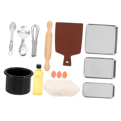 KONTONTY 12 Stücke Mini Küche Requisiten Maßstab 1:12 Miniatur Szene Decor Mini Backen Werkzeuge Simulation Backen Spielzeug KONTONTY 12 Stücke Mini Küche Requisiten Maßstab 1:12 Miniatur Szene Decor Mini Backen Werkzeuge Simulation Backen Spielzeug von KONTONTY