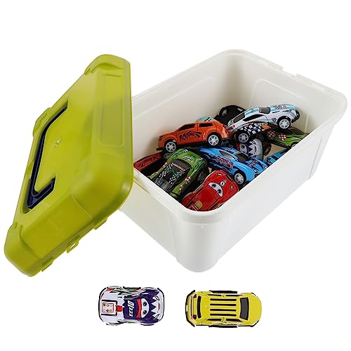 KONTONTY 1 Satz Bausätze Spielzeugauto Babyspielzeug Kleinkindspielzeug Autos Mini Kleinkinder Mini-rückziehautos Kinderauto Kinderwagen Kleinkindwagenspielzeug Box Aus Kunststoff von KONTONTY