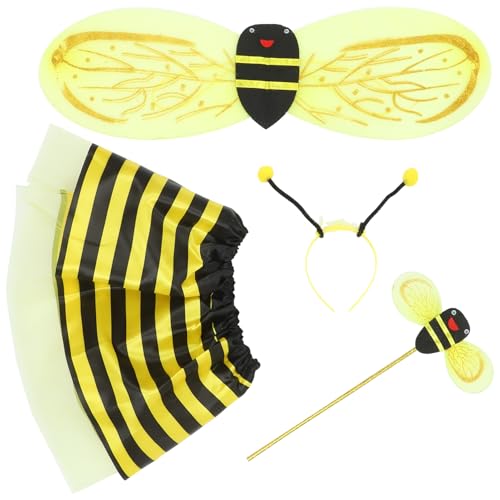 KONTONTY Honigbiene 1 Satz Bienenflügel-Set Balsam Bienen Dekorationen Imker Bienenbecher Bienenanzug Kinderkostüme Igelkostümkinder Tierkostüme Bienenkostüm Für Cosplay Bienenhaarreifen Stoff Yellow KONTONTY Honigbiene 1 Satz Bienenflügel-Set Balsam Bienen Dekorationen Imker Bienenbecher Bienenanzug Kinderkostüme Igelkostümkinder Tierkostüme Bienenkostüm Für Cosplay Bienenhaarreifen Stoff Yellow von KONTONTY