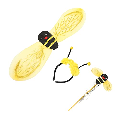 KONTONTY 1 Satz Bienenkostüm für Teiliges mit Feenartigen Flügeln und Haarreif Verkleidung für Fasching Halloween und Bühnenaufführungen Liebevolles Design Begeistert KONTONTY 1 Satz Bienenkostüm für Teiliges mit Feenartigen Flügeln und Haarreif Verkleidung für Fasching Halloween und Bühnenaufführungen Liebevolles Design Begeistert von KONTONTY
