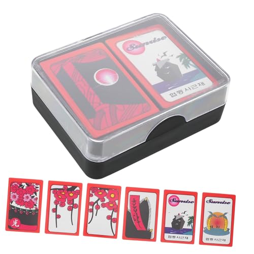 KONTONTY Tragbare Koreanische Poker-brettspielkarten Familienparty-tischspielkarten Partyzubehör von KONTONTY