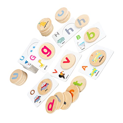 KONTONTY 1 Satz Buchstabenpaarung Interaktives Aus Holz Passenden Buchstaben Wortspiel Rechtschreiblernspielzeug Doppelseitige Kognitive Holzspäne Kindergeschenk Hölzern KONTONTY 1 Satz Buchstabenpaarung Interaktives Aus Holz Passenden Buchstaben Wortspiel Rechtschreiblernspielzeug Doppelseitige Kognitive Holzspäne Kindergeschenk Hölzern von KONTONTY