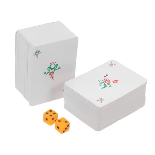 KONTONTY Reise Mahjong Karten Satz Lustige Chinesische Kartenspiele Kleiner Mahjong Spielkarten für Familie und Freunde Tragbares Kartenspiel Zubehör für Partys und Camping KONTONTY Reise Mahjong Karten Satz Lustige Chinesische Kartenspiele Kleiner Mahjong Spielkarten für Familie und Freunde Tragbares Kartenspiel Zubehör für Partys und Camping von KONTONTY