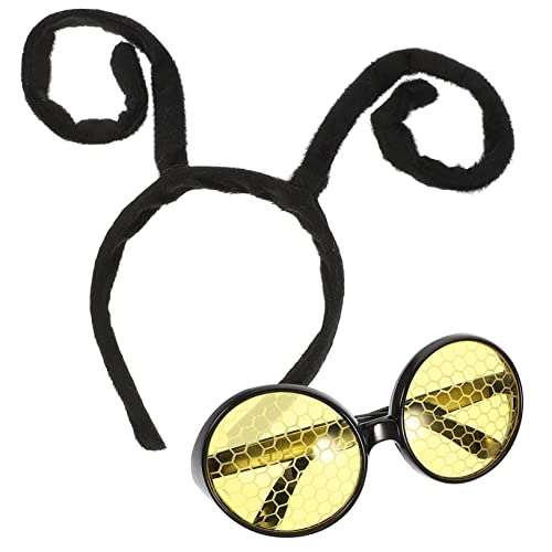KONTONTY Osterparty-versorgung Dekoratives Stirnband Für Mädchen Antennen-haarband Stirnband Und Brille Set Mit Ameisen Haarband Für Frauen von KONTONTY