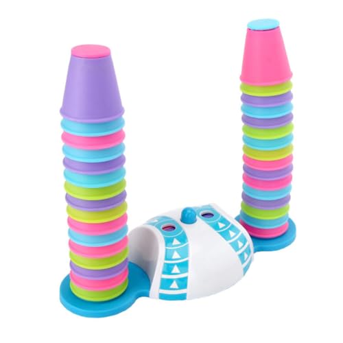 KONTONTY 1 Satz Cup -stapelspielzeug Pädagogischer Stapelbecher Stapelbares Lernspielzeug Stapelblock Für Kinderspielzeug Stapelbecher Mit Boden Colorful Plastik von KONTONTY