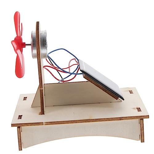 KONTONTY 1 Satz DIY Solar Fan Bastelset für Pädagogisches Holzspielzeug Ingenieurwissen Experimentierkasten für Jungen und Kreatives Basteln von KONTONTY