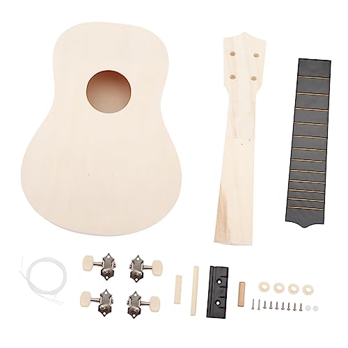 KONTONTY 1 Satz DIY Ukulele für Handgemachte Ukulele Bastelset aus Hochwertigem Bassholz für Kreative Handarbeiten Sicheres Musikinstrument für Junge Mädchen KONTONTY 1 Satz DIY Ukulele für Handgemachte Ukulele Bastelset aus Hochwertigem Bassholz für Kreative Handarbeiten Sicheres Musikinstrument für Junge Mädchen von KONTONTY