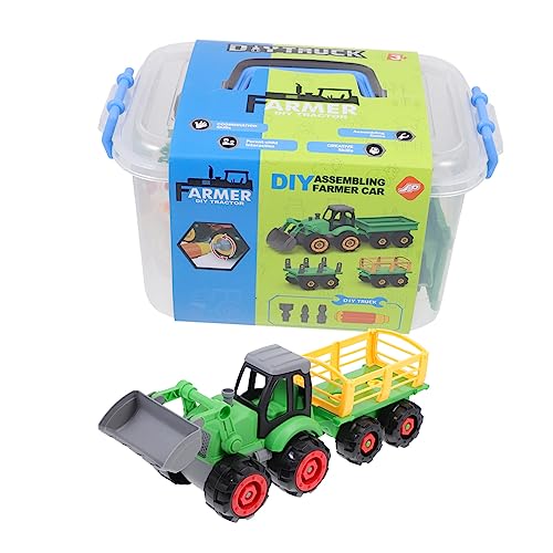 KONTONTY 1 Satz DIY -montierter Spielzeugauto Kreatives Lernspielzeug Auto Cartoon-Auto- für landwirtschaftliche Autos Spielzeugauto selber Bauen Plastik Grün KONTONTY 1 Satz DIY -montierter Spielzeugauto Kreatives Lernspielzeug Auto Cartoon-Auto- für landwirtschaftliche Autos Spielzeugauto selber Bauen Plastik Grün von KONTONTY