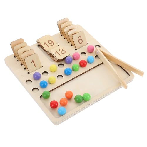 KONTONTY 1 Satz Digitales Lern Brett Bildungsspielzeug Lehrmittel Pädagogisches Holzspielzeug Mathe-lernspielzeug Rechentafeln Lernspielzeug Aus Holz Hölzern von KONTONTY