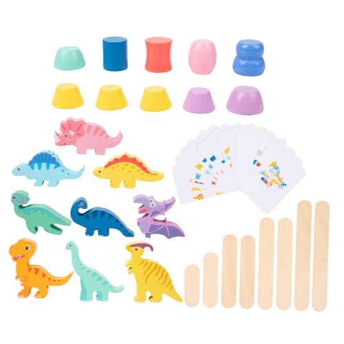 KONTONTY 1 Satz Dinosaurier-Bausteinspielzeug Balance-Stapelspielzeug Lernspielzeug für Kleinkind-Cartoon-Stapelspielzeug entzückende Cartoon-Stapelblöcke Holzblöcke Papierkarte Bunt KONTONTY 1 Satz Dinosaurier-Bausteinspielzeug Balance-Stapelspielzeug Lernspielzeug für Kleinkind-Cartoon-Stapelspielzeug entzückende Cartoon-Stapelblöcke Holzblöcke Papierkarte Bunt von KONTONTY