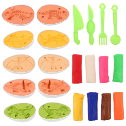 KONTONTY 1 Satz Dinosaurier-Tempera-Ton Dinosaurier- Kleinkind-Ei- Dinosaurierfiguren aus Kunststoff Dinosaurierspielzeug für Dinosaurier-Ei- Plastik KONTONTY 1 Satz Dinosaurier-Tempera-Ton Dinosaurier- Kleinkind-Ei- Dinosaurierfiguren aus Kunststoff Dinosaurierspielzeug für Dinosaurier-Ei- Plastik von KONTONTY