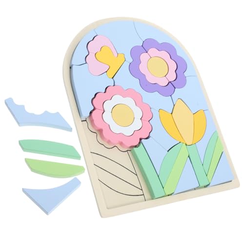 KONTONTY 1 Satz Dreidimensionales Puzzle Kleinkind sensorisch Farben Lernen holzpuzzle D Puzzle für Interessantes Holzpuzzle Holzpuzzles für Holzblock hölzern von KONTONTY