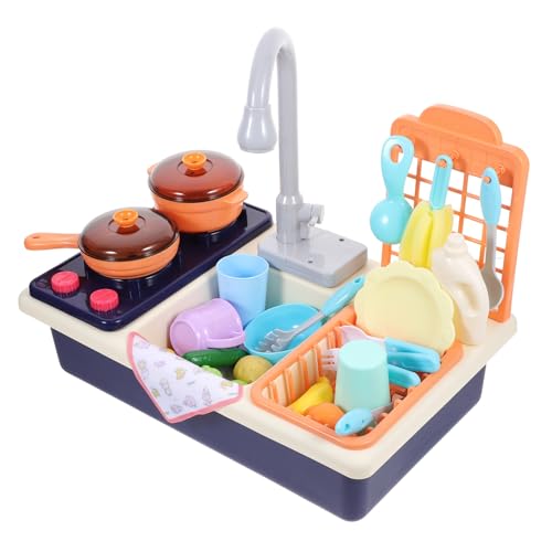 KONTONTY 1 Satz Einstellbares Spülmaschinen Spielzeugset für Elektronische Wasserpumpe mit Waschbecken Wasserspielzeug für Jungen und Fördert Kreativität und Hausarbeit Batteriefrei Blau KONTONTY 1 Satz Einstellbares Spülmaschinen Spielzeugset für Elektronische Wasserpumpe mit Waschbecken Wasserspielzeug für Jungen und Fördert Kreativität und Hausarbeit Batteriefrei Blau von KONTONTY