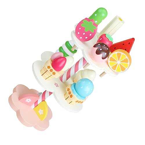 KONTONTY 1 Satz Eiscreme Spielset für Simulierte Eismaschine Buntes Eiscreme für Rollenspiele der Kinderküche Fördert Kreatives und Kognitive Fähigkeiten KONTONTY 1 Satz Eiscreme Spielset für Simulierte Eismaschine Buntes Eiscreme für Rollenspiele der Kinderküche Fördert Kreatives und Kognitive Fähigkeiten von KONTONTY