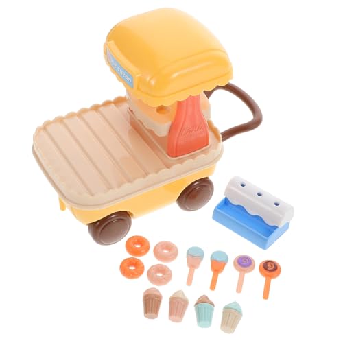 KONTONTY 1 Satz Eisdiele Spielzeug Für Kinder Eiscreme-Wagen-Set Aus Plastik Eisdiele Zubehör Kleinkind Spielzeug KONTONTY 1 Satz Eisdiele Spielzeug Für Kinder Eiscreme-Wagen-Set Aus Plastik Eisdiele Zubehör Kleinkind Spielzeug von KONTONTY