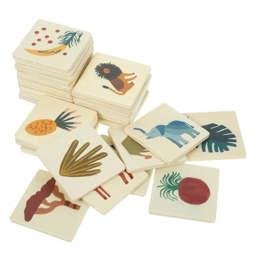 KONTONTY Holz-Kleinkind-Karten Vorschulkinder Jungen Und Mädchen Lernspielzeug Tier Memory-Spiel Interaktives Lernspielzeug Jungen Und Mädchen Erkennungskarten Spielzeug KONTONTY Holz-Kleinkind-Karten Vorschulkinder Jungen Und Mädchen Lernspielzeug Tier Memory-Spiel Interaktives Lernspielzeug Jungen Und Mädchen Erkennungskarten Spielzeug von KONTONTY