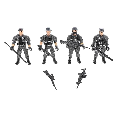 KONTONTY 1 Satz - Figuren - spielzeugsoldaten Modellbau-Soldaten Modell Szene Kunststoff-Soldaten-Spielset Abs Grey von KONTONTY