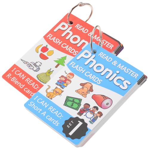 KONTONTY 112 Set Englisch-Flash-Karten Für Jungen Und Mädchen Frühes Pädagogisches Lernspielzeug von KONTONTY