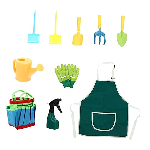 KONTONTY 1 Satz Bunte Kinderhandschuhe Schaufel Kessel Gartenspielzeug Lernspielzeug Für Gartenarbeit von KONTONTY