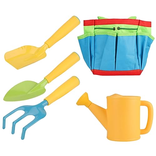 KONTONTY 1 Satz Gartenwerkzeugset für Teiliges Set mit Mini Rechen und Gießkanne Pflanzwerkzeuge für Junge im Freien Sicher und Farbenfroh für Spiel und Spaß KONTONTY 1 Satz Gartenwerkzeugset für Teiliges Set mit Mini Rechen und Gießkanne Pflanzwerkzeuge für Junge im Freien Sicher und Farbenfroh für Spiel und Spaß von KONTONTY