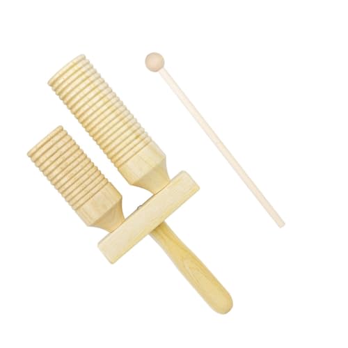 KONTONTY 1 Satz Hohe Und Niedrige Klatsche Bildungsmusikinstrument Rhythmus-Percussion-Instrument Schlaginstrument Kinderinstrument Angebot Für Den Musikunterricht Holz von KONTONTY
