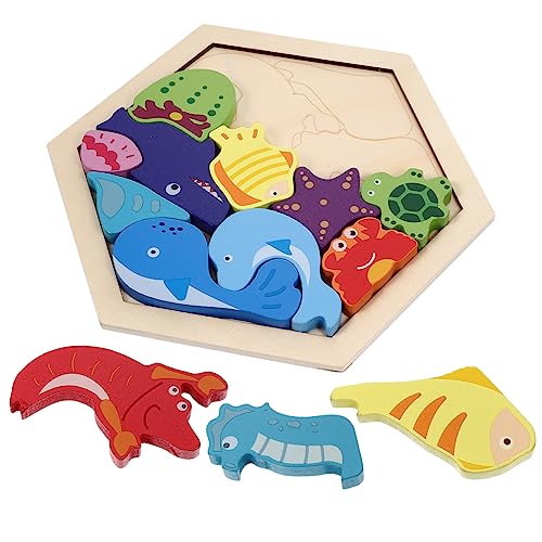 KONTONTY 1 Satz Holzblock Rätsel Puzzle Tiere interaktives laubsägen für Pädagogisches knobeleien für Holzspielzeug Tierspielzeug aus Holz hölzern KONTONTY 1 Satz Holzblock Rätsel Puzzle Tiere interaktives laubsägen für Pädagogisches knobeleien für Holzspielzeug Tierspielzeug aus Holz hölzern von KONTONTY